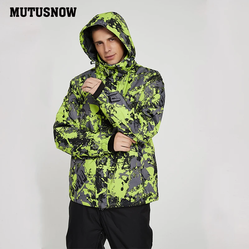 Мужская лыжная куртка Новые ветрозащитные непромокаемые дышащие утолщенные