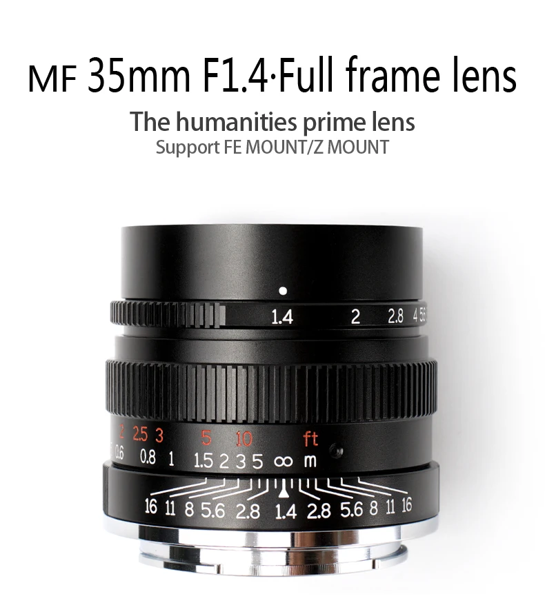 7 ремесленников 35 мм F1.4 полная Рамка для всех одиночных серий для SONY E-mount камер A7 A7II A7R A7RII A7m3 A7RM3 A7M3