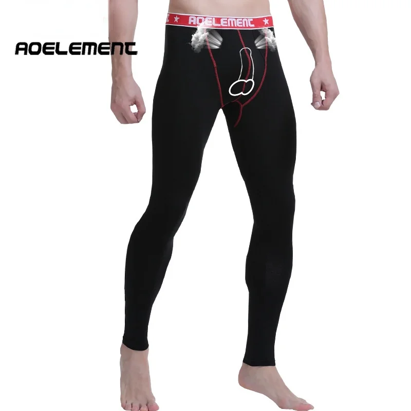 Man Long Johns Winter Thermal Underwear with Penis Pouch 2 In 1 Boxers Sexy Lingerie Warm Leggings Heated Cloth Cold Weather New