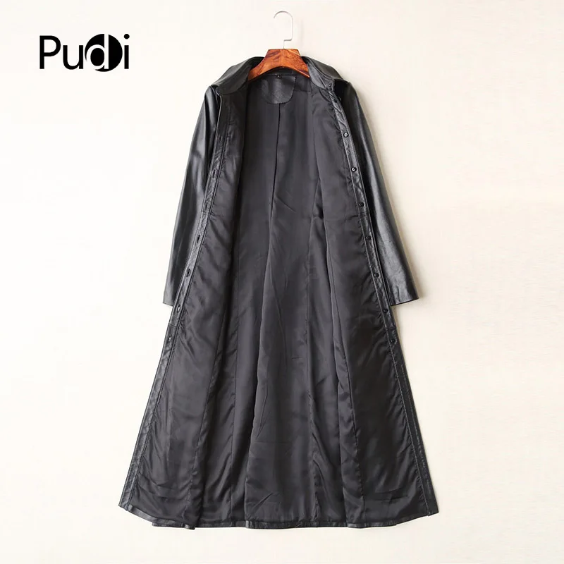PUDI A22299 Новое модное осенне-зимнее пальто из натуральной овечьей кожи, Женское пальто из натуральной кожи, мотоциклетная куртка для отдыха