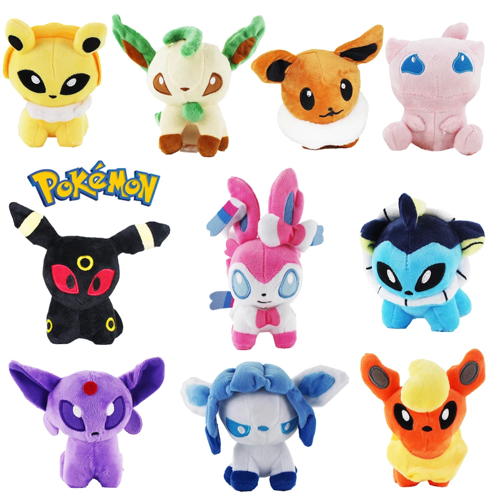 

Pokemon Plush Mew Sylveon Umbreon Espeon Flareon Vaporeon Glaceon Leafeon Jolteon Eevee PP Cotton Birthday Christmas Gifts 13CM