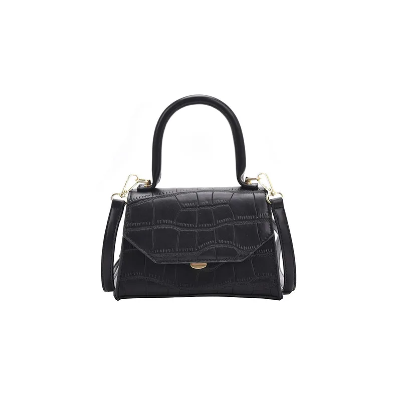 

New Small Stone Pattern PU Leather Crossbody Shoulder Bag For Women 2021 Lady Handbags Female Travel Fashion Branded Totes