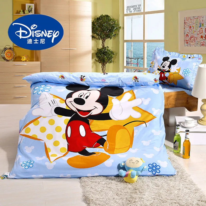 Детские кроватки disney, комплект из 3 предметов, мультяшный пододеяльник принцессы Софии Маккуин с изображением Минни Микки Мауса, детская кроватка, 60x120 см