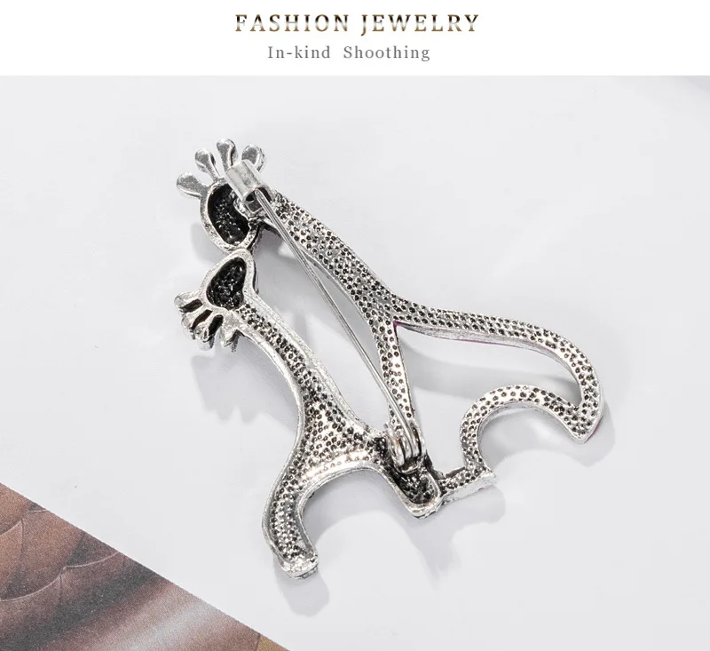 Броши для женщин с кристаллом жирафа милые брошь булавка в виде животного