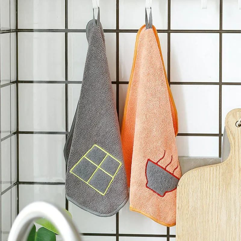 Кухонная мультяшная микрофибра губка для чистки супер впитывающее чистое