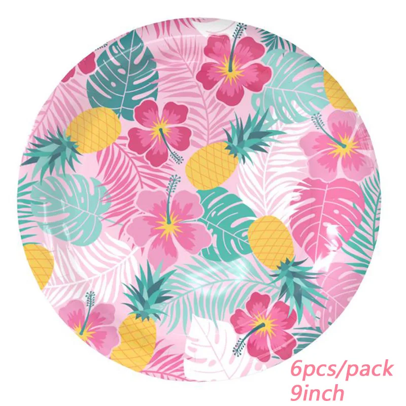 LINVIERLOVE 6 шт. вечерние одноразовые стаканчики для фестиваля ананаса салфетки