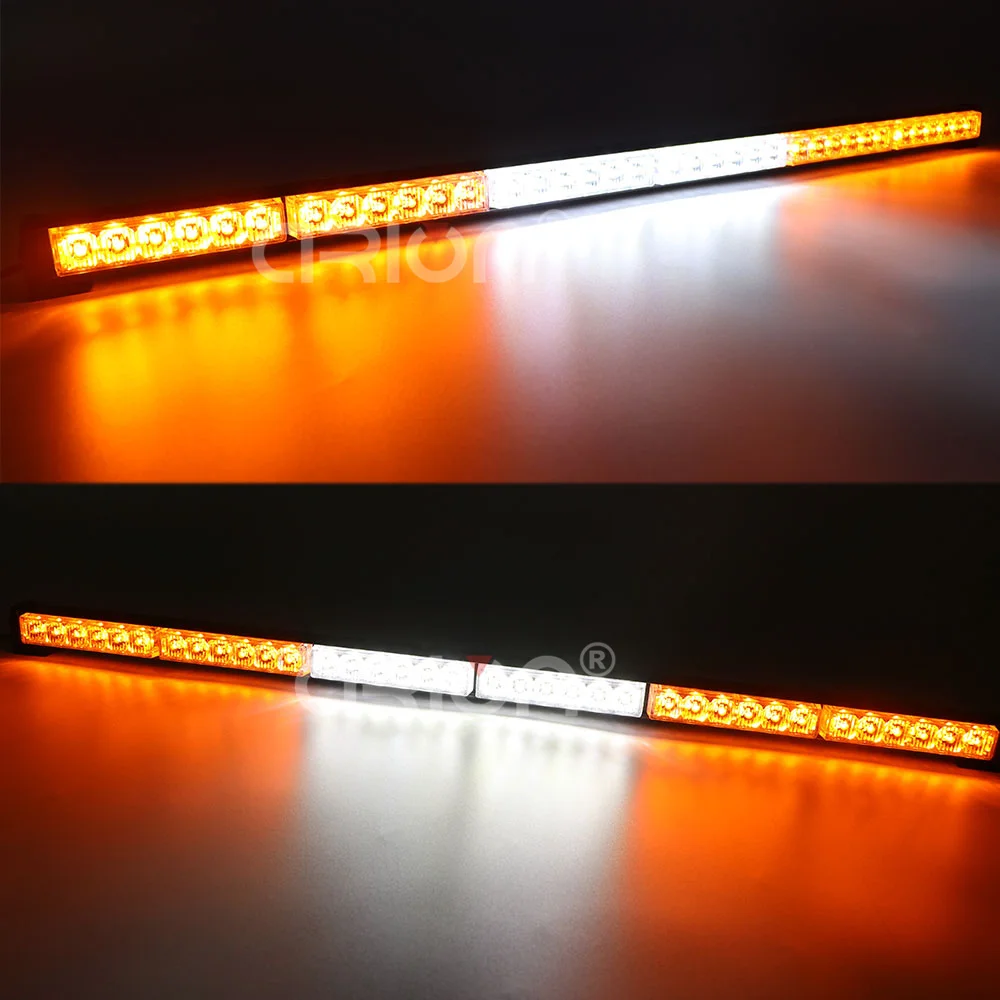 12 48 светодиодов стробоскоп полицейский пожарный сигнальный фонарь CE Янтарный в