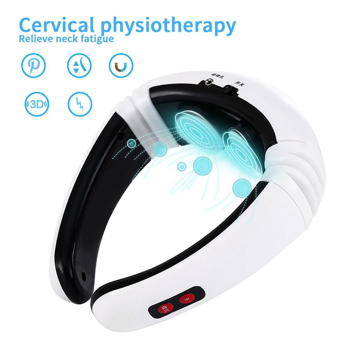 

Электрический массажер для шеи, импульсный массажер для спины, 6 режимов управления питанием, Дальний инфракрасный нагрев, инструмент для о...