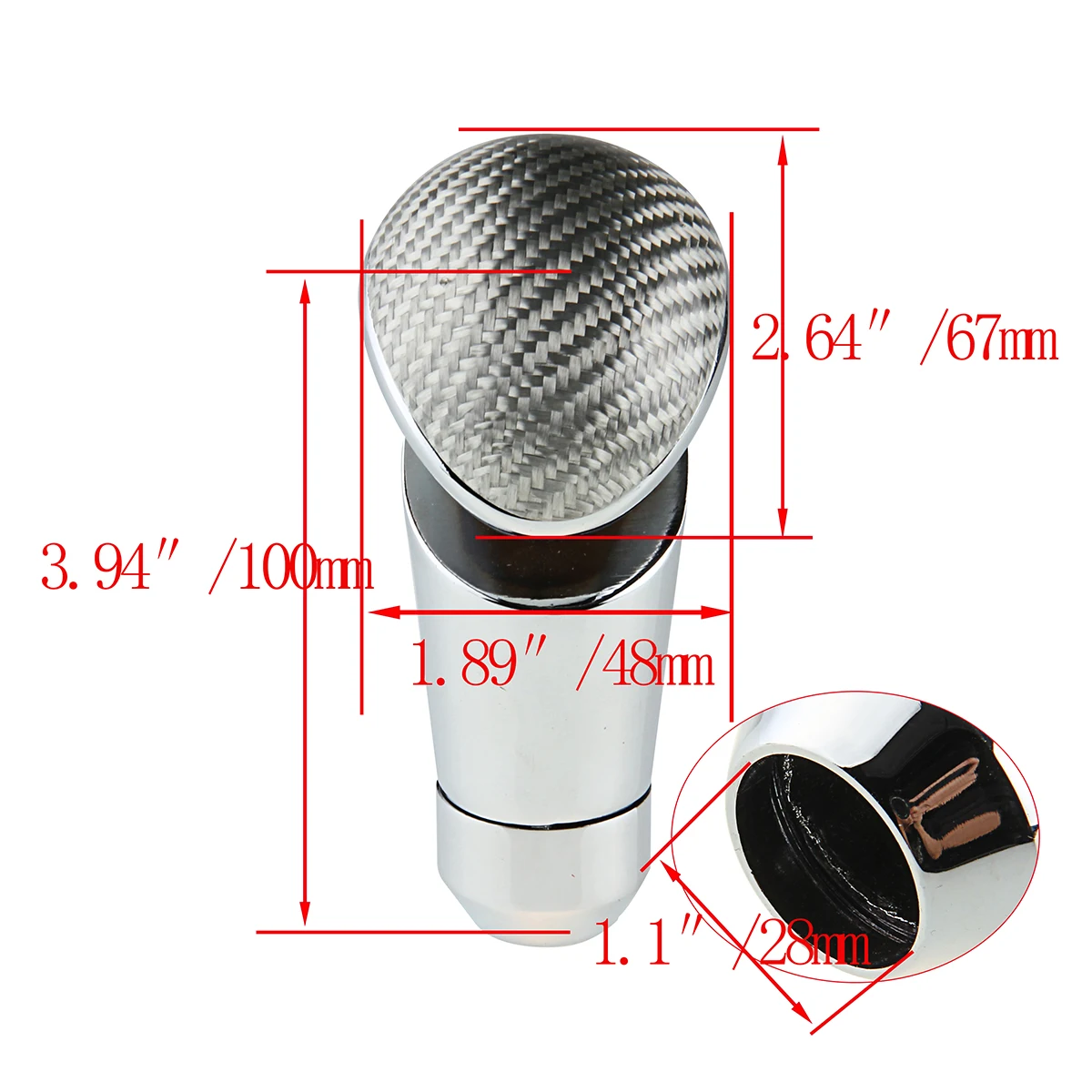 Автомобильная ручка переключения передач из углеродного волокна POSSBAY