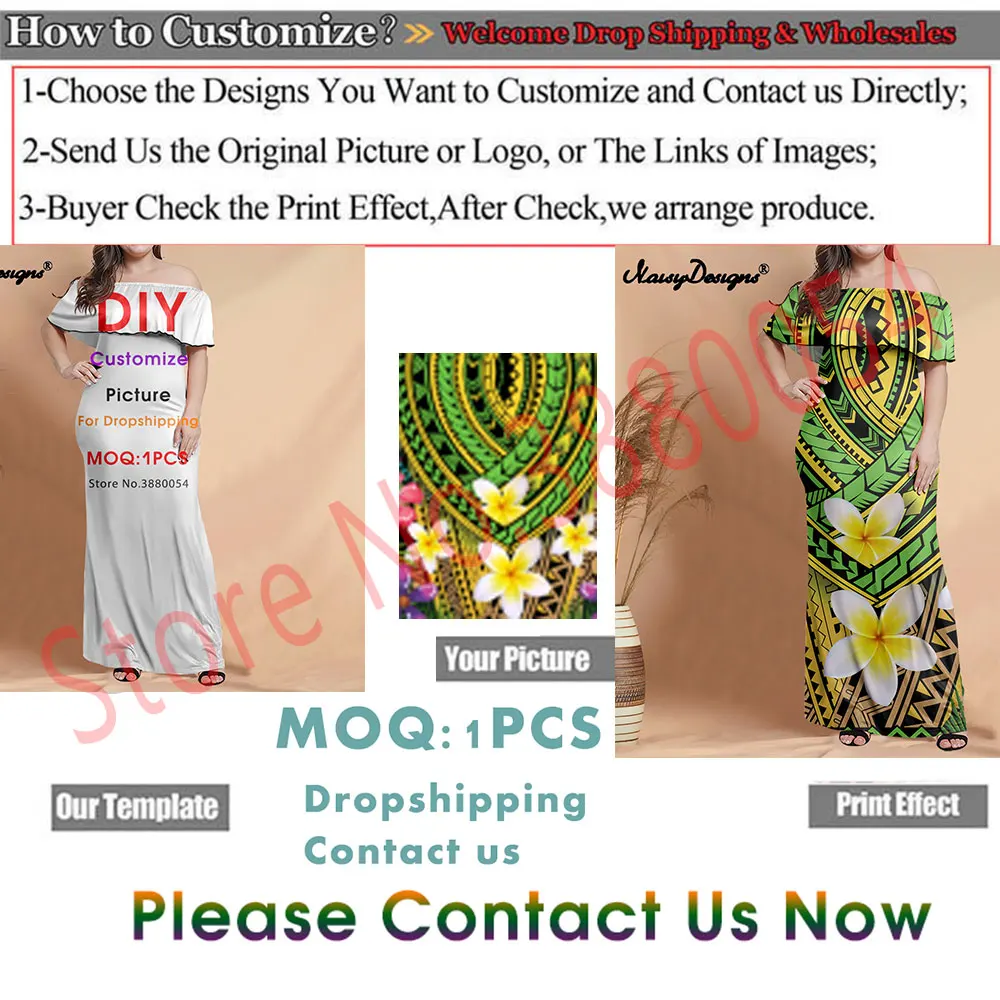 

Noisydesigns Customize Image Trend Sexy Woman 2021 Dress With Shirt Set One Shoulder Office Ladies Summer Beach Dropshipping