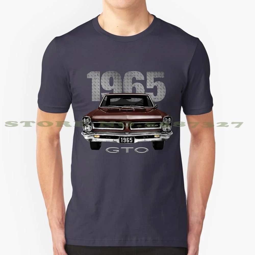 1965 Gto 100% хлопчатобумажная футболка Mopar Car Plymouth Chrysler Desoto Hemi Muscle Hot Rod Rat Vintage