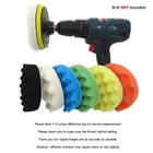 Щетка для дрели, 5 дюймов, 8 шт., волна Автомобильная полировальная губка, для чистки автомобилей, восковая полировка, губка для мытья автомобилей