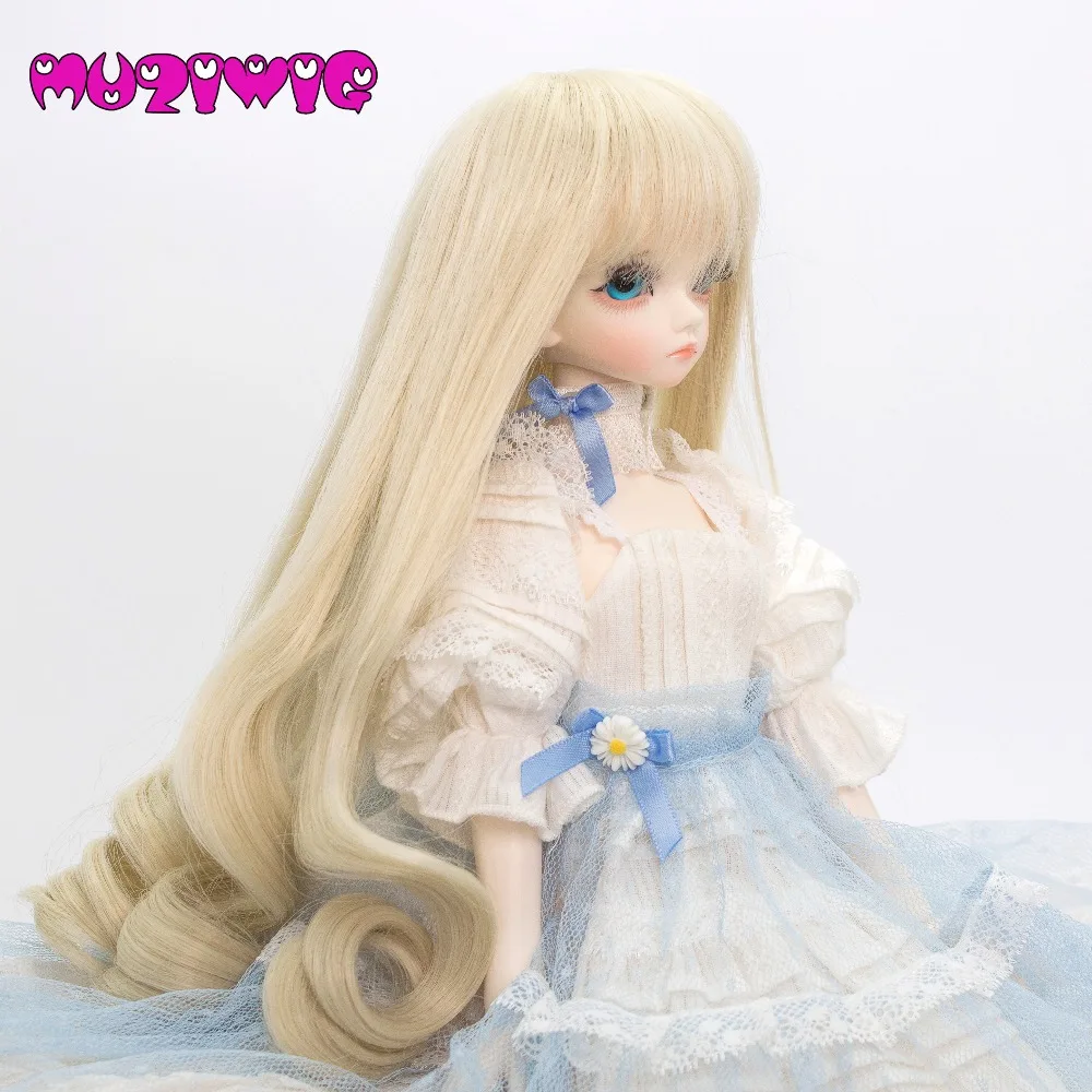 1/4 1/6 высокотемпературные мягкие волосы с челкой длинные вьющиеся для шарнирных