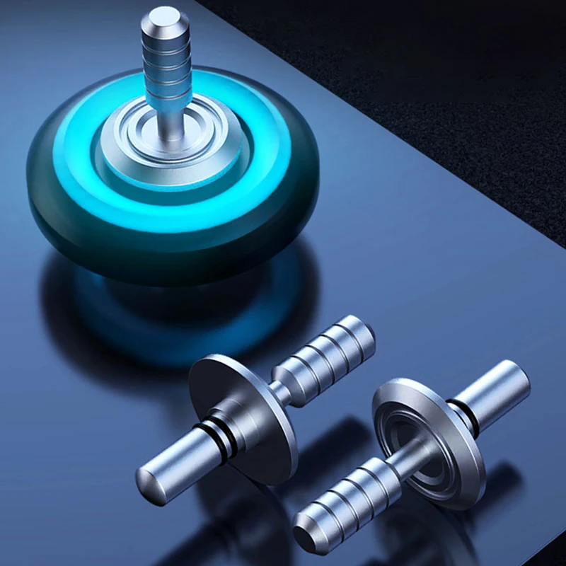 Spinner luminoso multifunci&oacute;n para aliviar el estr&eacute;s, giroscopio de mano, armadura mec&aacute;nica de aleaci&oacute;n de Metal, juguete para regalo-5