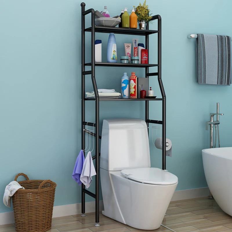 

Bathroom shelves toilet floor type storage accessory rack organizer for bathroom no punching floor type kitchen fixture