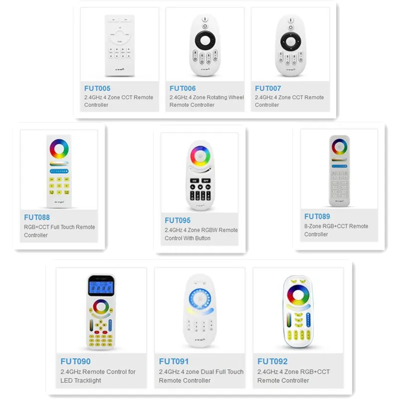 Ми свет дистанционного 2 4 г 4-зоны светодиодный Кнопка контроллера/сенсорный