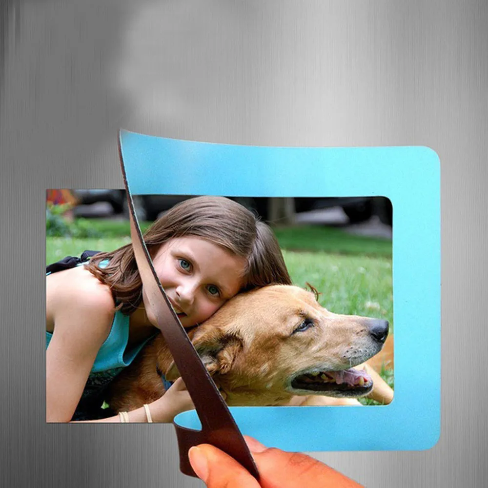 New 2020 Colorful Magnetic Picture Frames 11.8*16cm Photo Magnets Photoframe Refrigerato PVC 160mm*118mm | Дом и сад