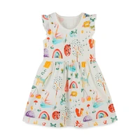 jumping meters new arrival girls dresses cartoon print cute princess party sleeveless clothes cotton kids summer dresses costume
