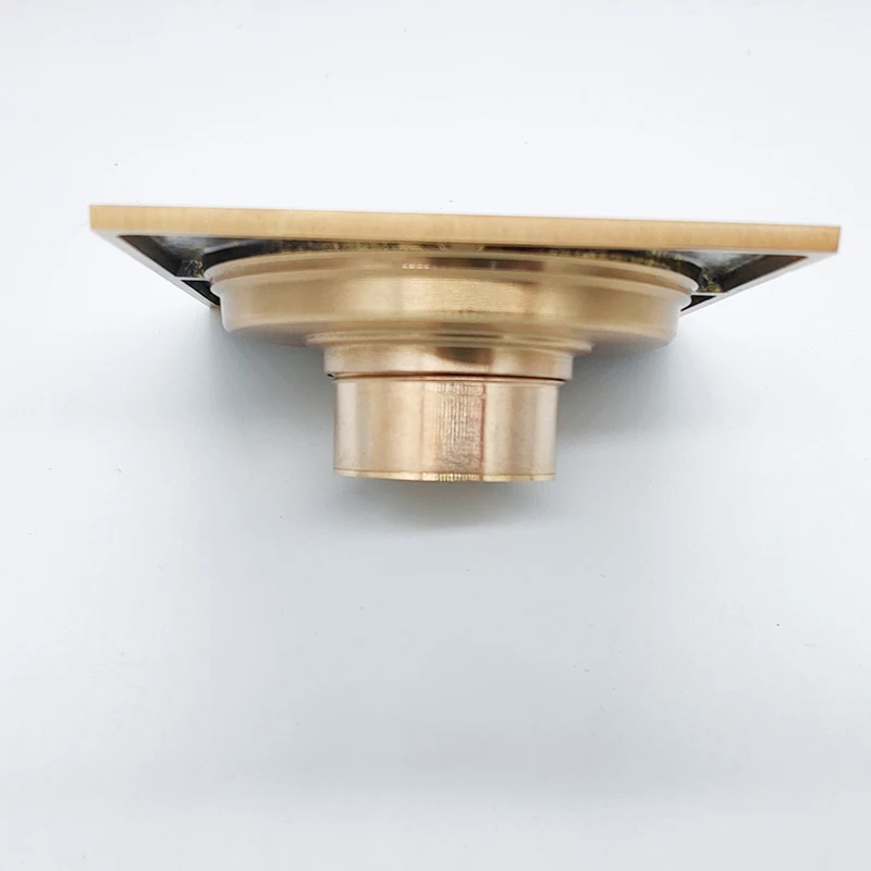 Латунный Слив для душа квадратный настил из нержавеющей стали ванной и кухни