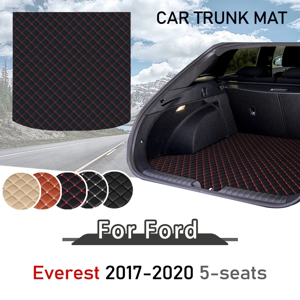 

for Ford Everest 2017-2020 5-seats Trunk Floor Mats Cargo Liner Boot Pad The Boot Mat Car Trunk Liner Dirt Resistant Accessories