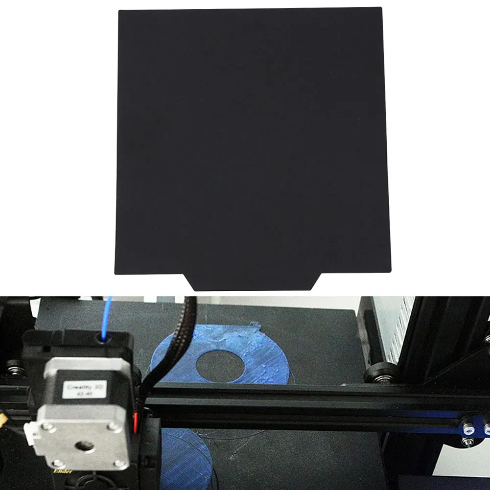 

Black Print Bed Tape Hot Bed Sticker Ender 3D Printer Platform Build 235x235mm for 3D Printer Hot Bed Print Tape Heatbed Sticker