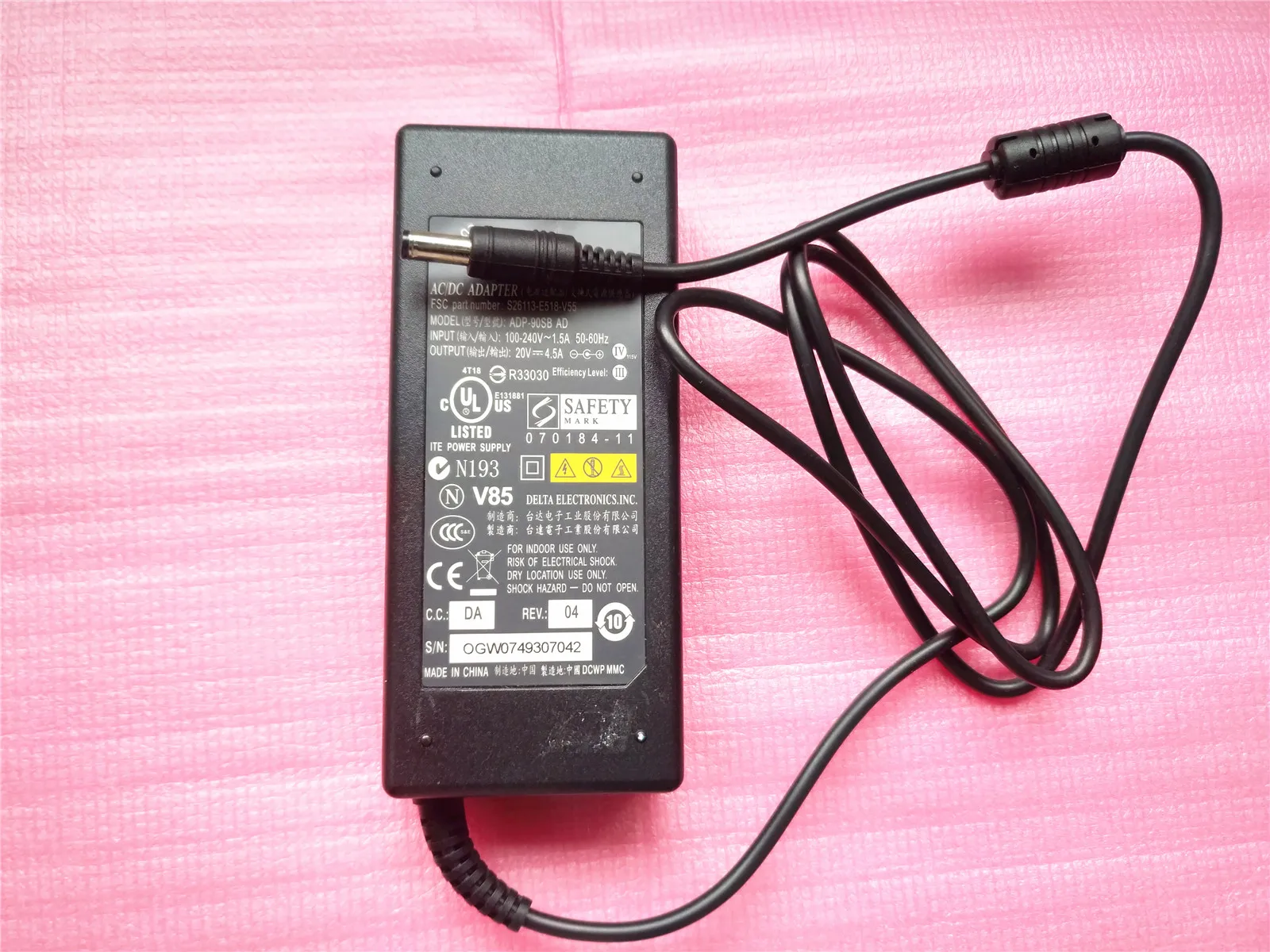 Зарядное устройство для ноутбука FUJITSU LH520 LH530 LH531 LH532 A8280 A8290 A8295 A2200 20 в 4.5A |