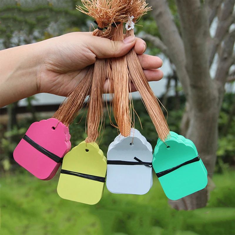 

Plants Labels Hang Tag Waterproof Gardening Labels Seedling Garden Flower Nursery Pots Flower Plant Tag Tree Signs 100Pcs
