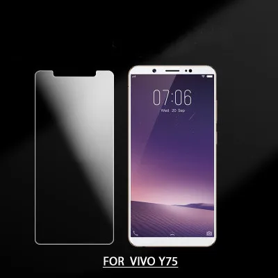 1 шт. протектор экрана стекло Vivo V7 V9 V5 закаленное стекло для Vivo V7 V5 Plus стеклянная защитная пленка против царапин для Vivo Y75 Стекло Телефона
