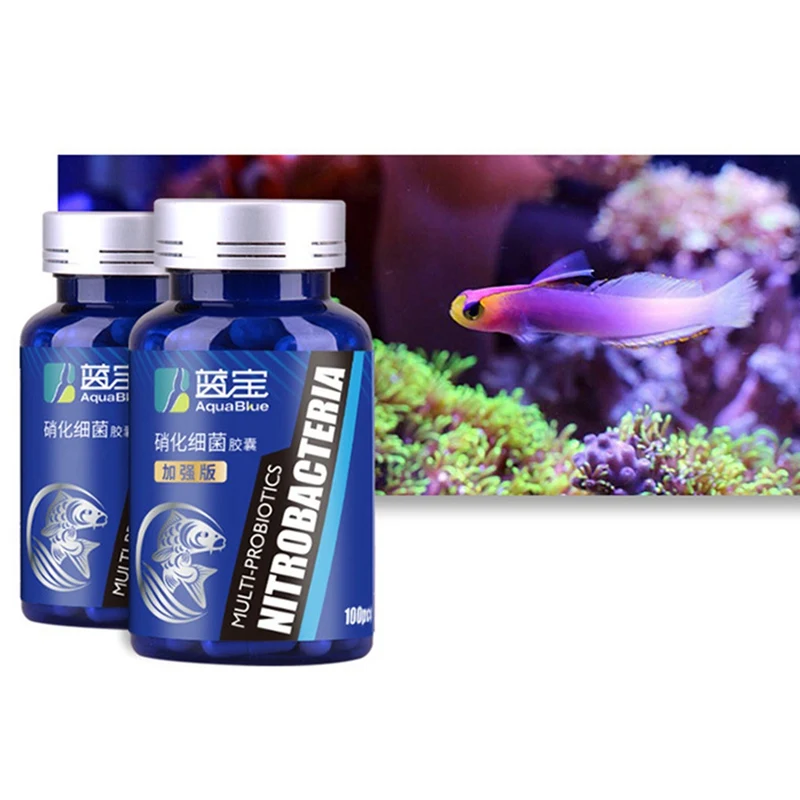 

50Pcs Nitrifying Bacteria For Fresh Water And Marine Water Fish Tank Water Fish Tank Aquariums Cleaning Tool
