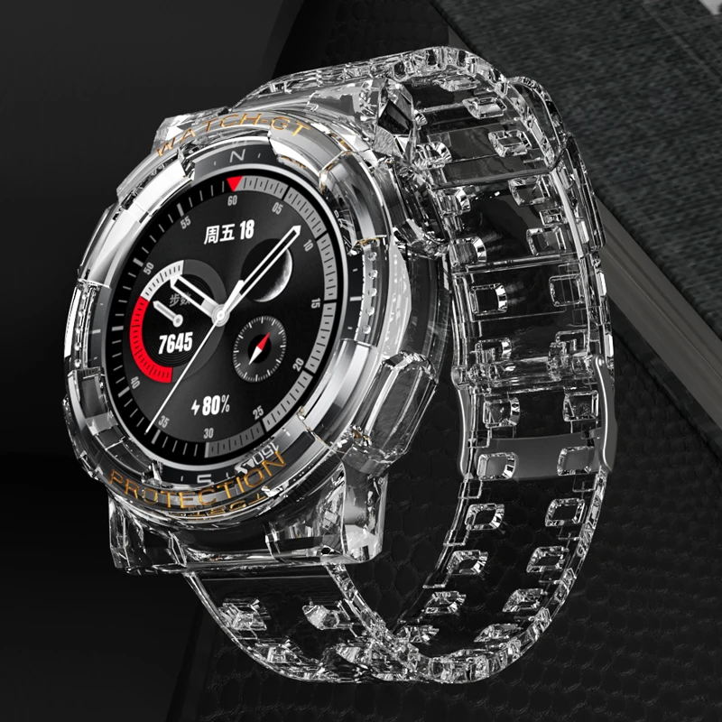 

Ремешок для Huawei Watch GT 2e GT 2 46 мм, прозрачный чехол из ТПУ, защитный чехол на запястье для Huawei Watch GT2e, аксессуары для браслета