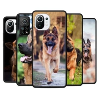 german shepherd dog silicone cover for xiaomi mi note 11i 11t 11 10i 10t 10 9 9t se lite pro ultra 5g phone case shell