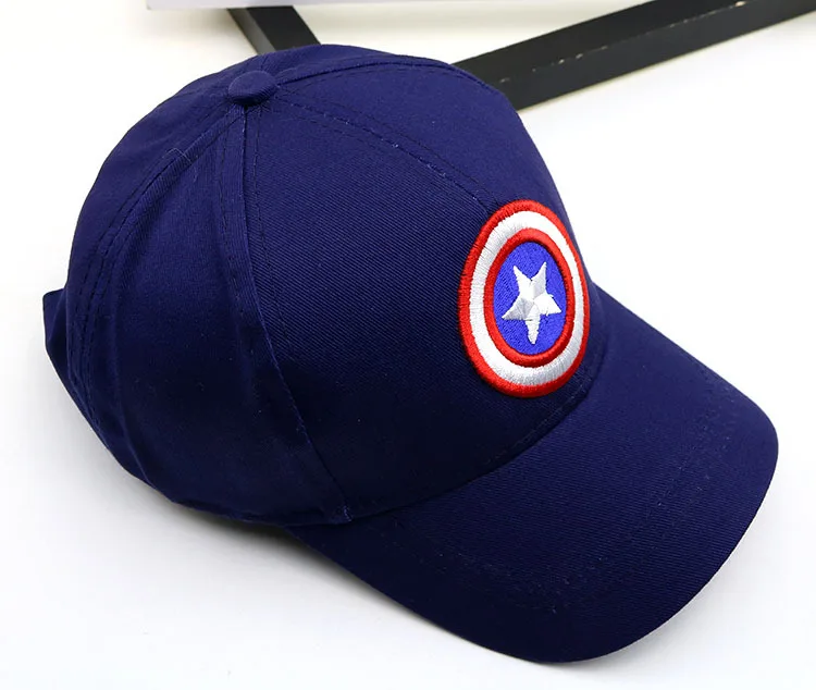 Капитан Америка детская бейсбольная кепка головные уборы с застежкой Gorras Beisbol Кепка для мальчика девочки петтен дети сетки Камо на заказ шляпа T811