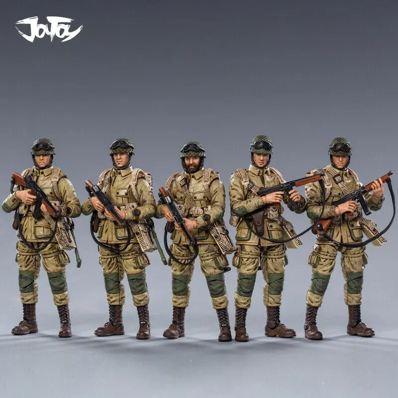 

1/18 5Pcs WW II JT0715 Action Figure Set Soldier JOYTOY US Airborne Division Figure Dolls For Collection
