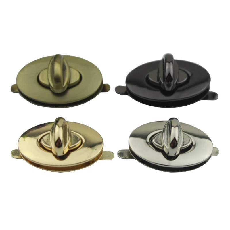 

Metal Oval Shape Clasp Turn Lock Twist Locks for DIY Handbag Bag Purse Hardware