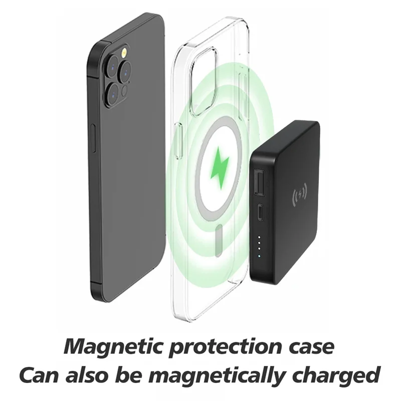

Ultra-thin 5000mAh Magnetic Wireless Power Bank Fast Charger For Magsafe mini powerbank For iphone 12 xiaomi External Battery