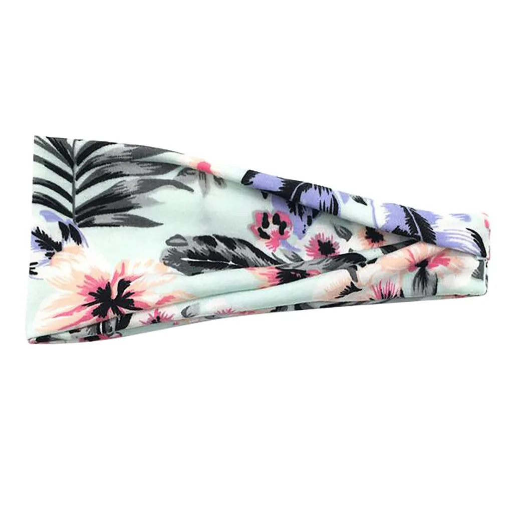 Унисекс широкая Спортивная Повязка для пота головная повязка бега йоги