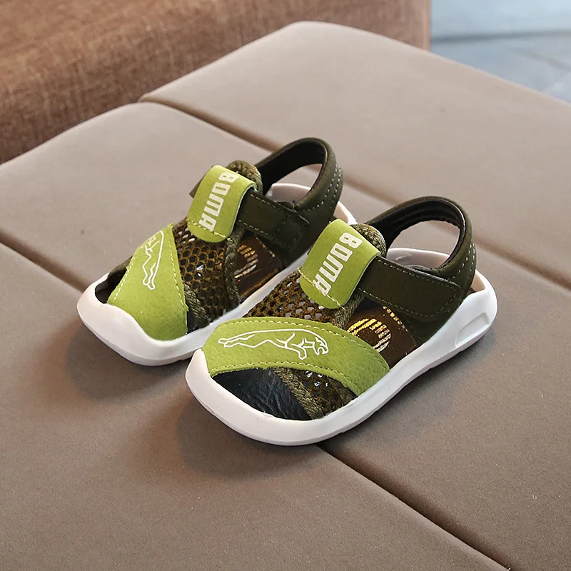 2020 Новая летняя детская одежда брендовая обувь с открытым носком для маленьких