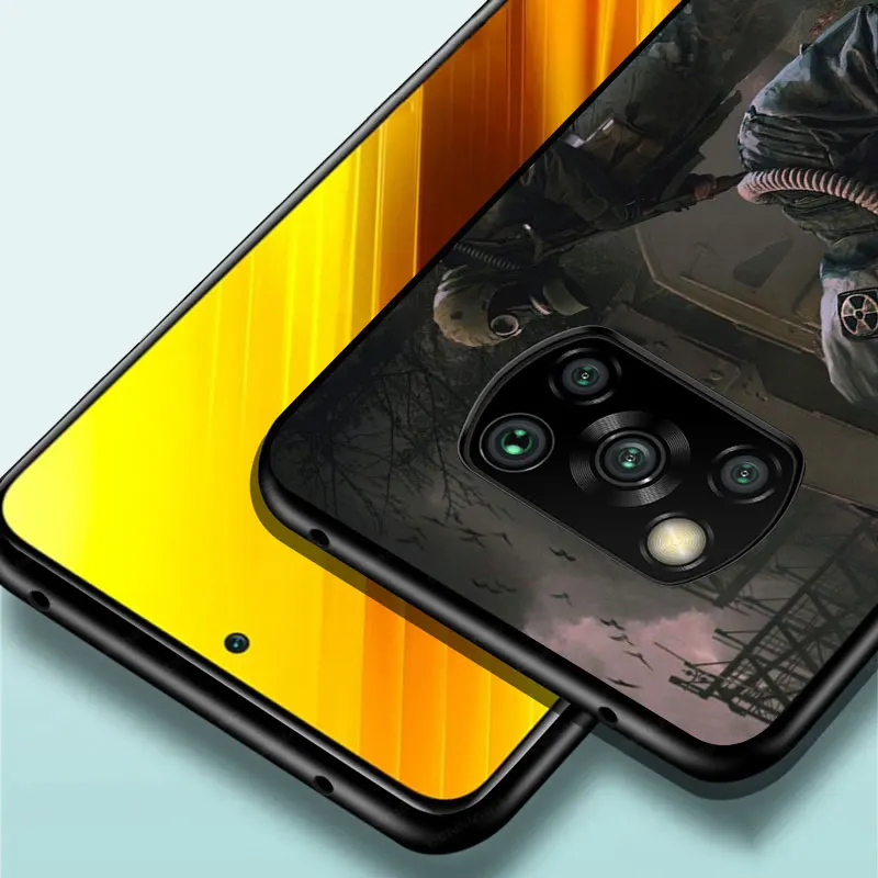 

Stalker Clear Sky for xiaomi 5 5X 6 6X A1 A2 Poco F1 F2 X2 X3 M2 M3 C3 F3 NFC Lite Pro TPU Black Phone Case