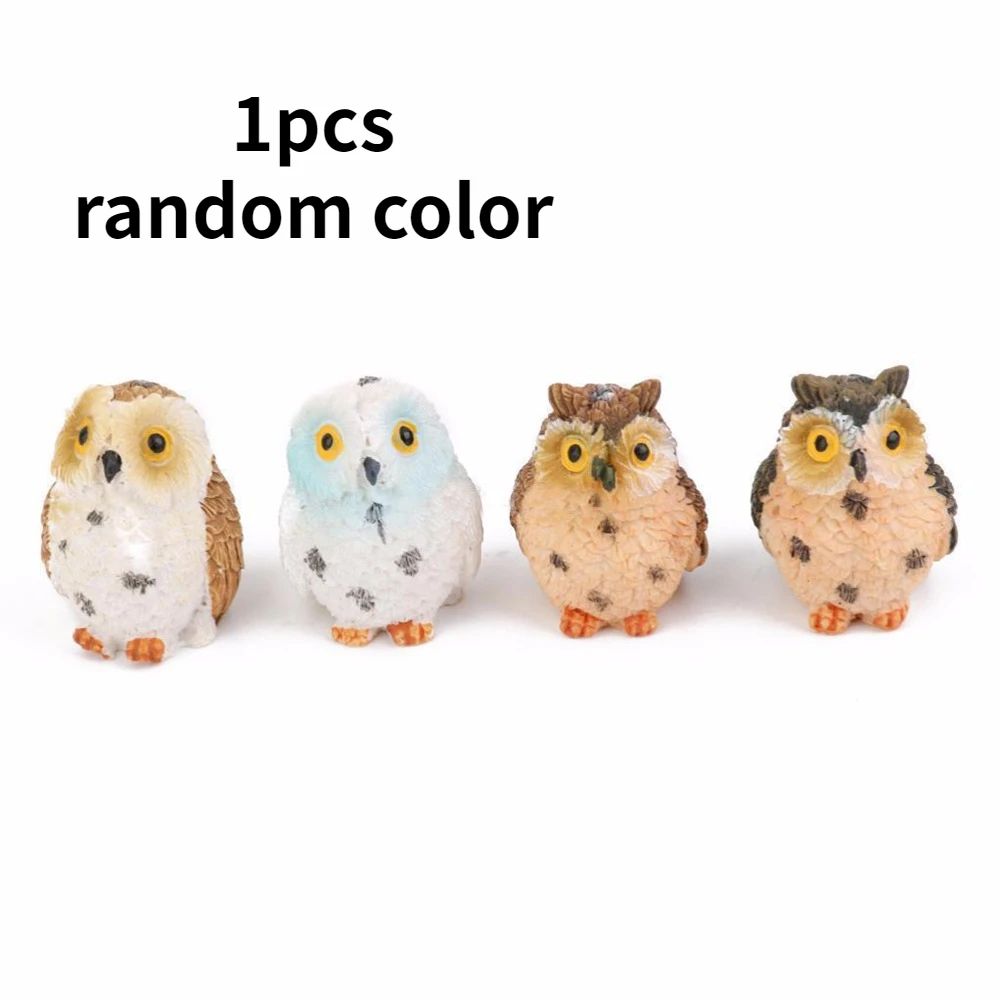 1 шт. Сова фигурки статуэтки для мини-Сказочный Сад аквариума статуя животное из