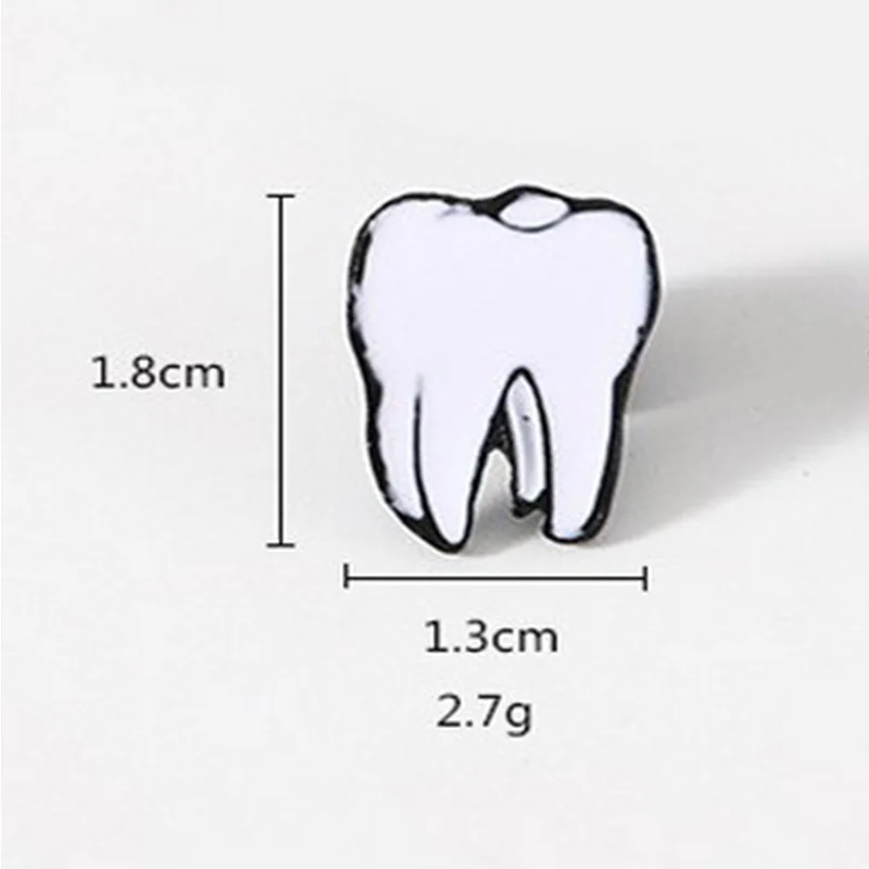 

RINHOO Cute Funny Cartoon Teeth Badge Pin Metal Enamel Brooch Trendy Costume Backpack Jewelry Accessories for Kids Gifts