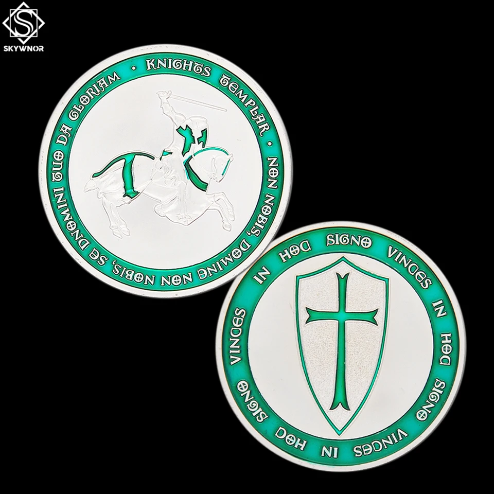 Рыцари темплар крестоносцы крест сувенир памятная монета Мейсон святая меча