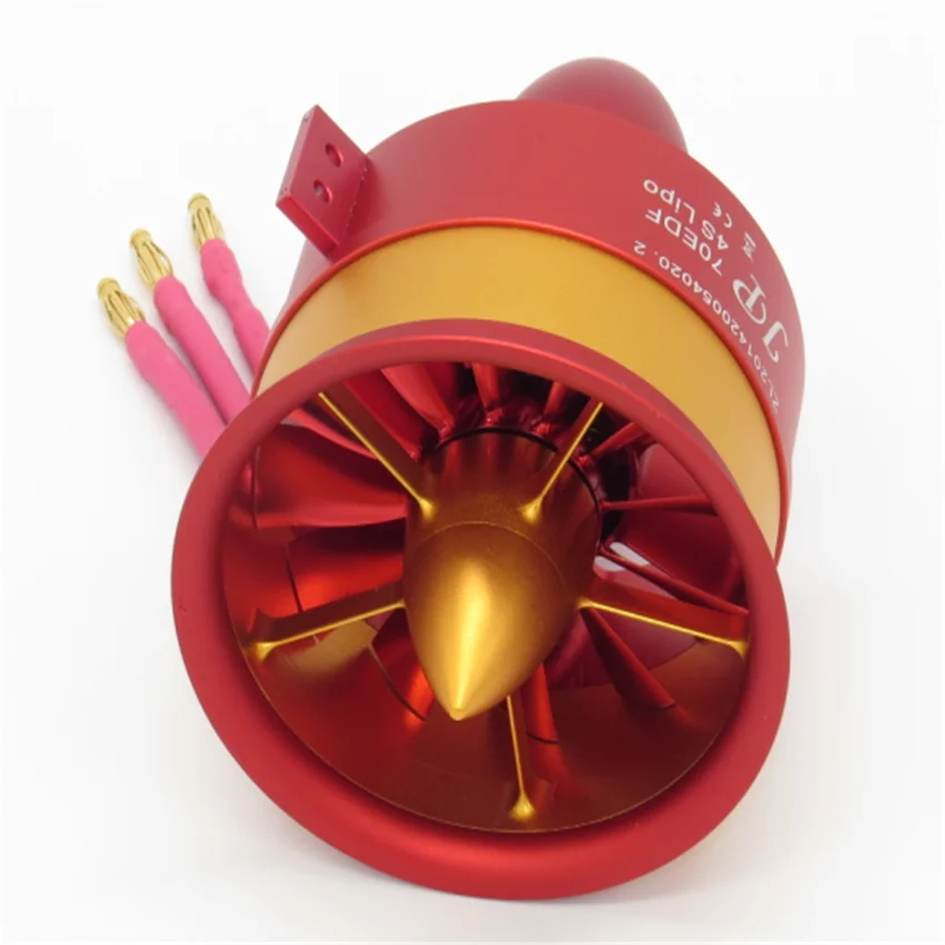 JP Metal 70mm 4s-6s Lipo Motor Ducted Fan EDF Jet 12 Blades 1pcs Electric for RC Airplane Model Accessories Parts 3055 2250KV
