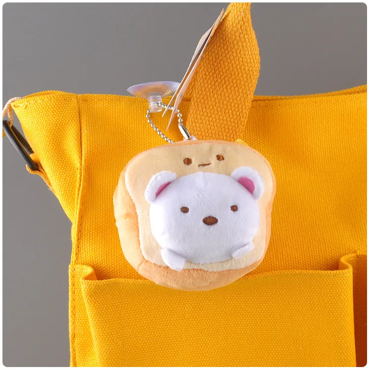 Креативный медведь плюшевая игрушка японский мультяшный хлеб тостов маленький