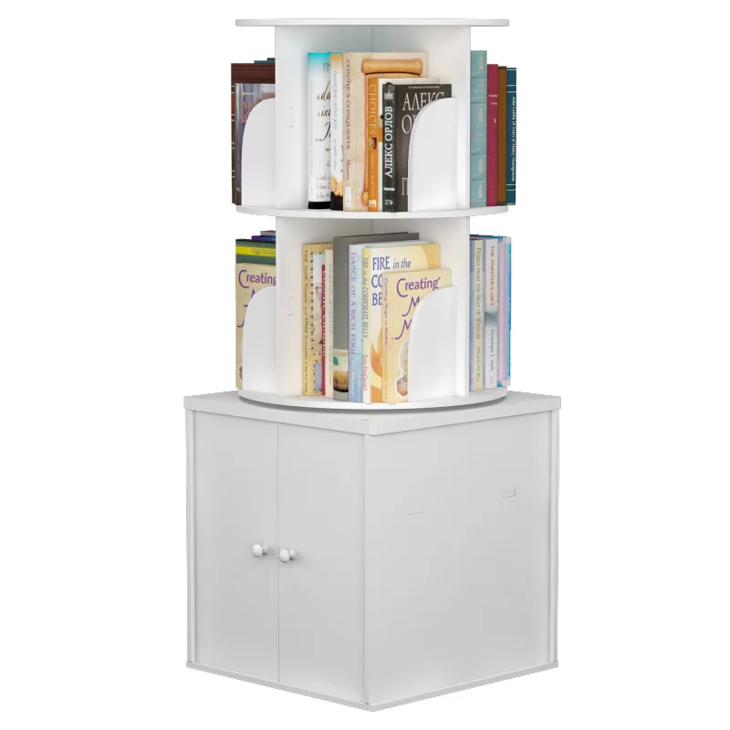 

Rotatable three-layer large-capacity environmentally friendly formaldehyde-free environmentally friendly circular bookcase