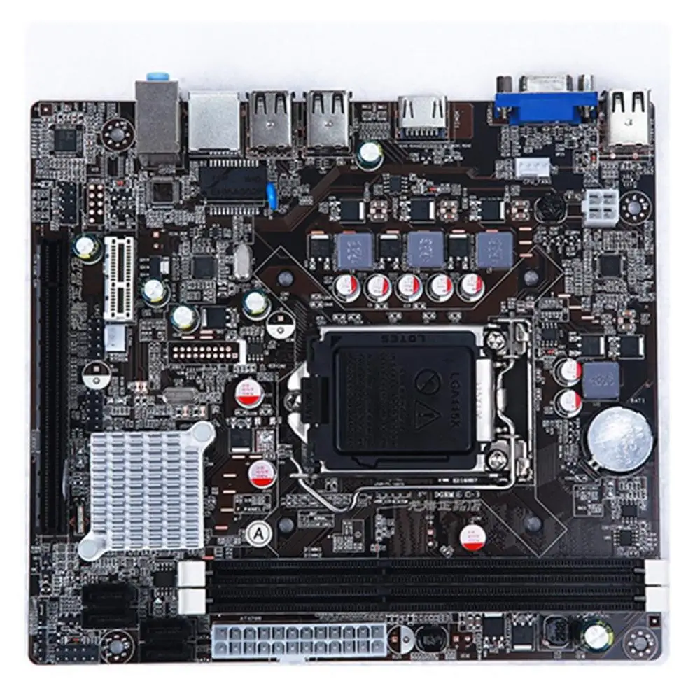 

ATX Motherboard H61 Socket LGA 1155 VGA DDR3 Dual Channels for Intel LGA1156Core I3 I5 I7 Pentiun Celeron CPU Mainboard