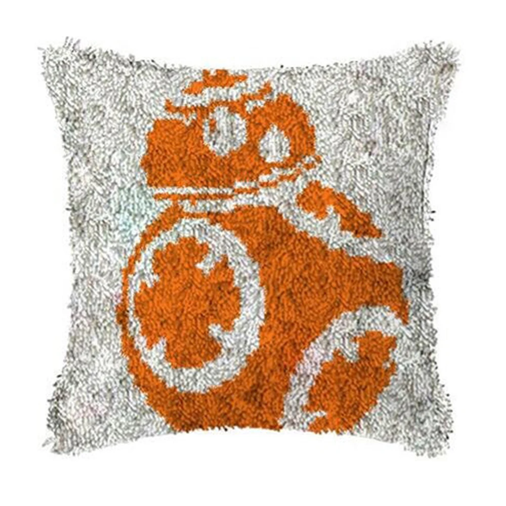 

Latch hook kit with Pre-Printed Pattern for kids Decorative cushions Foamiran for needlework Embroidery kit Home decoration