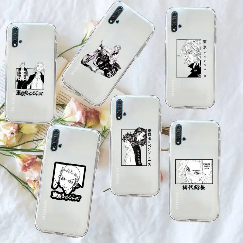 

Anime Tokyo Revengers Phone Case Transparent for Huawei honor P mate Y 20 30 40 10 8 5 6 7 9 i x c pro lite prime smart