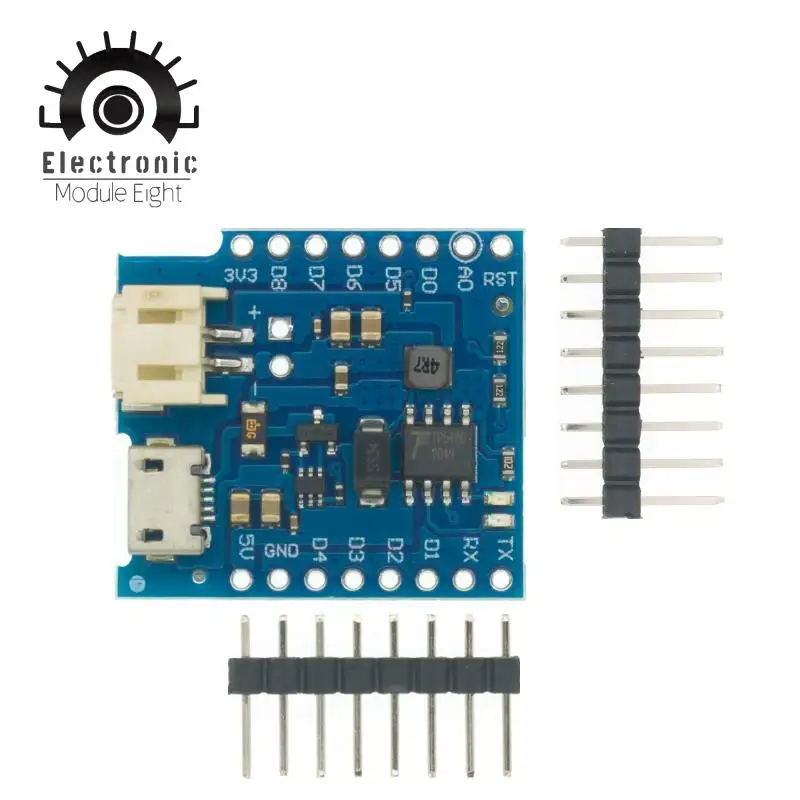Защита аккумулятора V1.1.0 V1.2.0 Для WEMOS D1 mini зарядка и усиление одной литиевой
