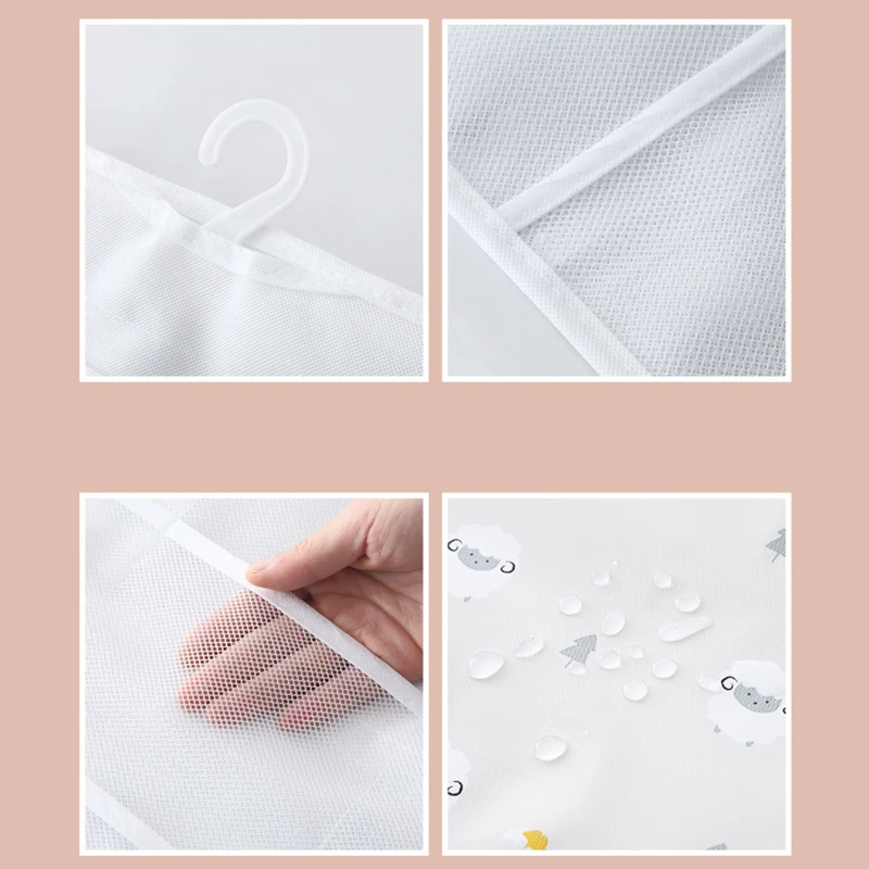 

6/12/18 Pockets Foldable Wardrobe Organizer Wall Door Hanging Organiser Bra Underwear Socks Storage Bags Multi Pockets