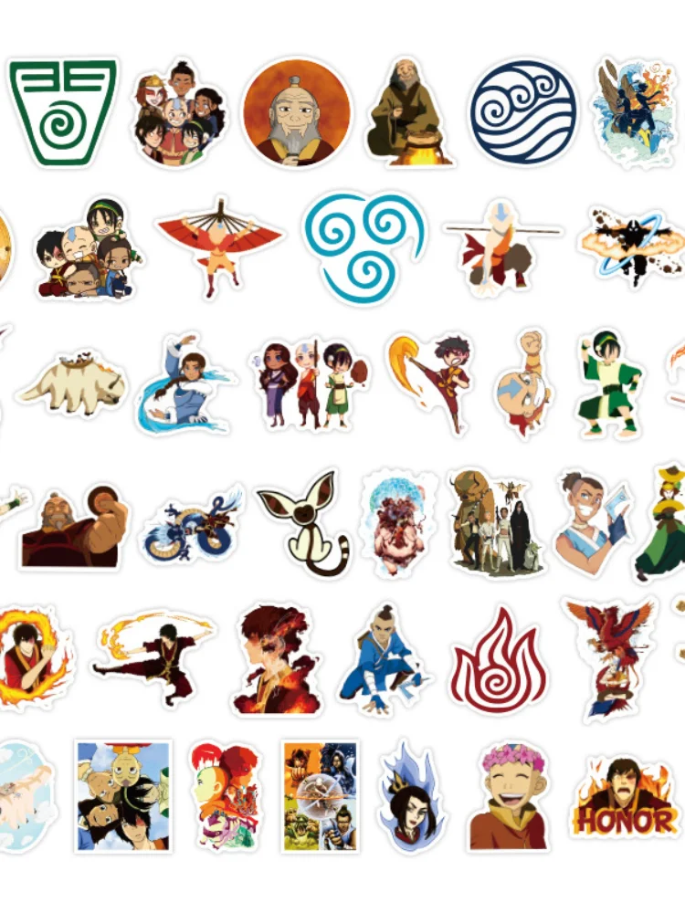 50 шт. Аватара последние наклейки Airbender для детей самостоятельной сборки